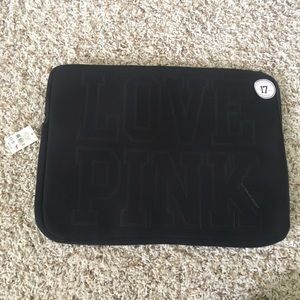VS pink laptop case